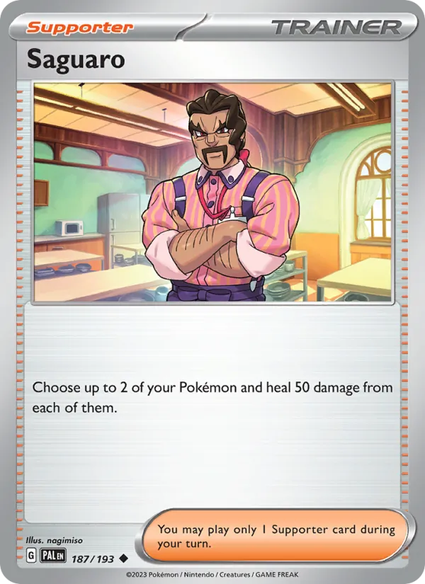 Saguaro — Paldea Evolved #187 (Pokémon TCG card)