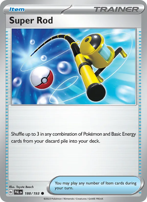 Super Rod — Paldea Evolved #188 (Pokémon TCG card)