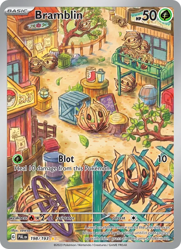 Bramblin — Paldea Evolved #198 (Pokémon TCG card)