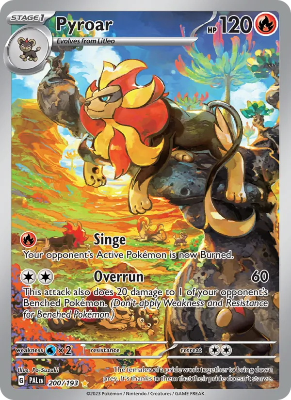 Pyroar — Paldea Evolved #200 (Pokémon TCG card)