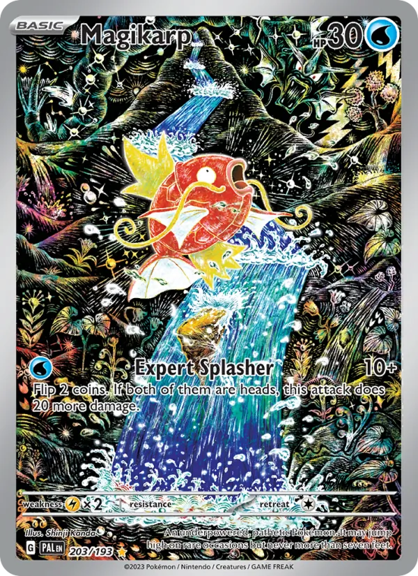 Magikarp — Paldea Evolved #203 (Pokémon TCG card)
