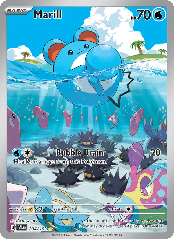 Marill — Paldea Evolved #204 (Pokémon TCG card)
