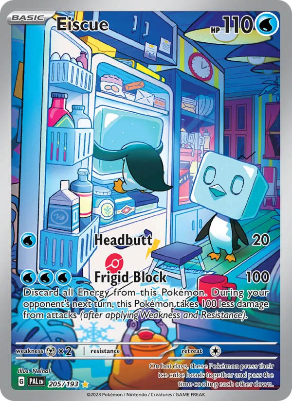 Eiscue — Paldea Evolved #205 (Pokémon TCG card)