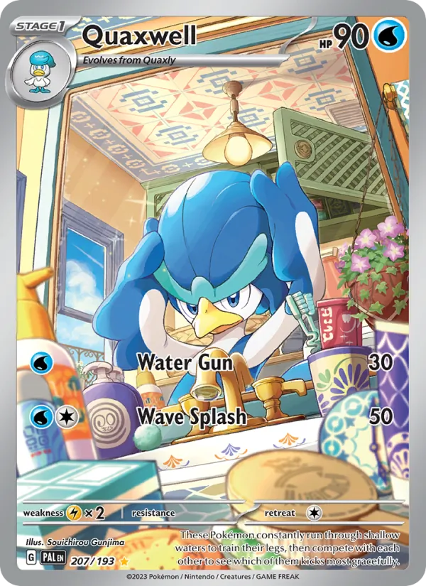 Quaxwell — Paldea Evolved #207 (Pokémon TCG card)