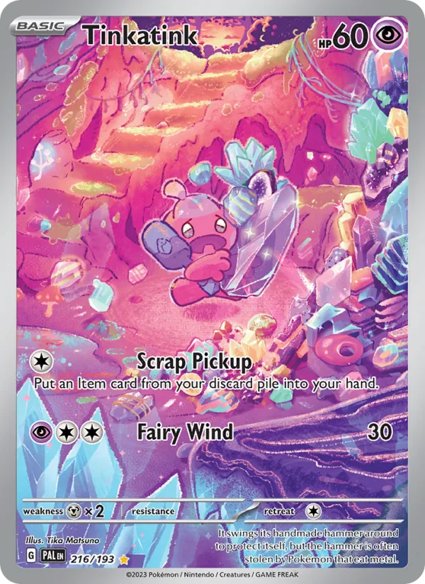 Tinkatink — Paldea Evolved #216 (Pokémon TCG card)