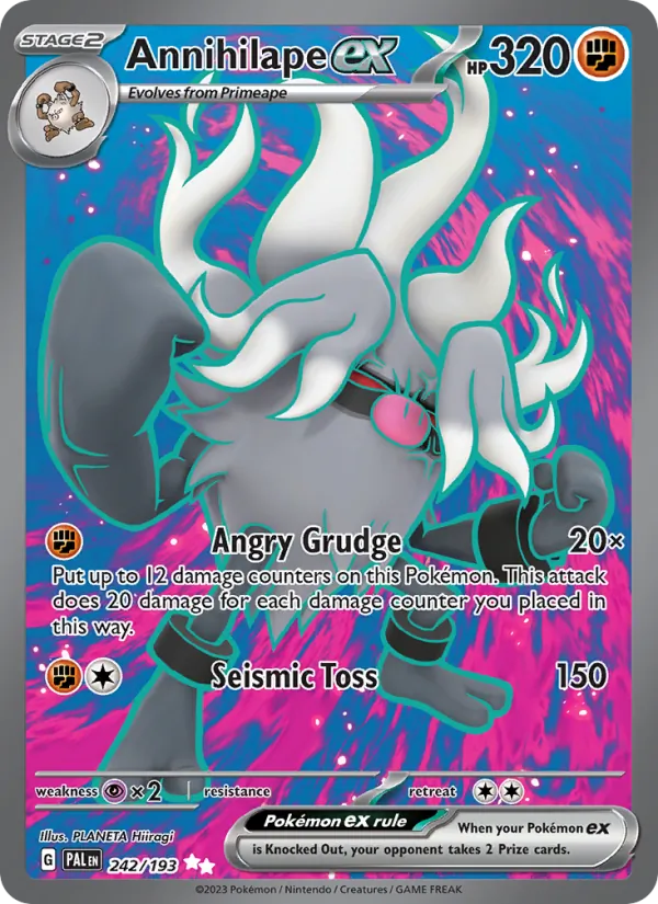 Annihilape ex — Paldea Evolved #242 (Pokémon TCG card)