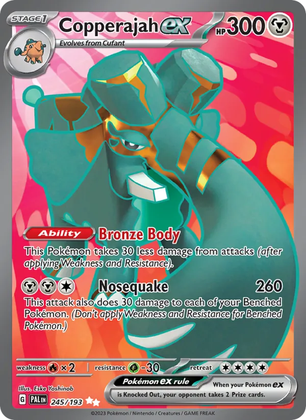 Copperajah ex — Paldea Evolved #245 (Pokémon TCG card)
