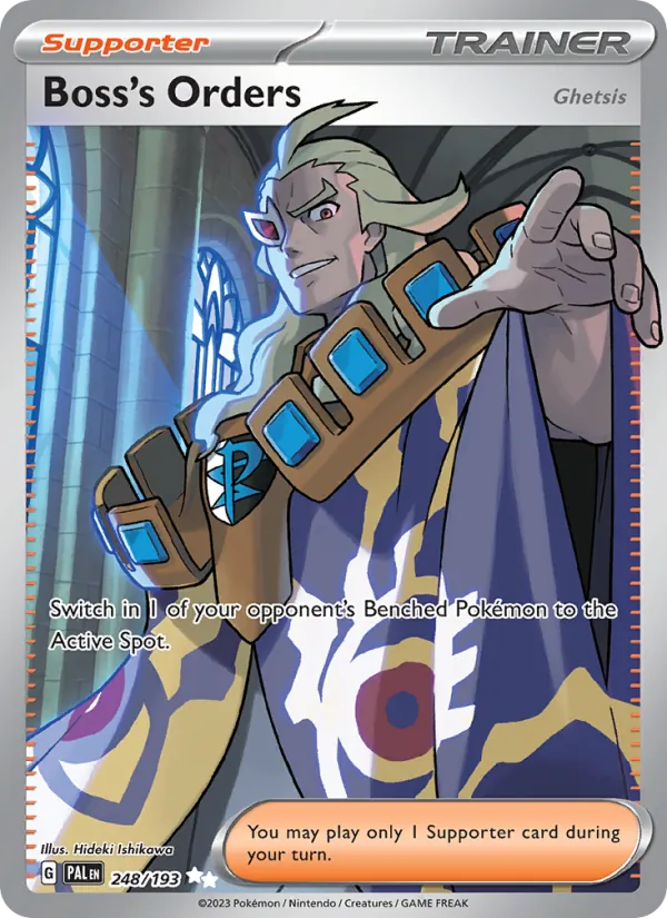 Boss's Orders — Paldea Evolved #248 (Pokémon TCG card)