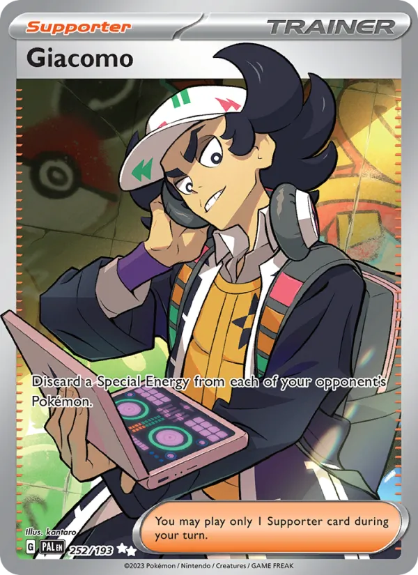 Giacomo — Paldea Evolved #252 (Pokémon TCG card)