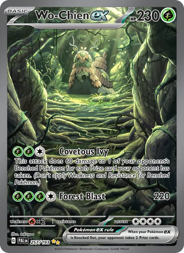 Wo-Chien ex — Paldea Evolved #257 (Pokémon TCG card)