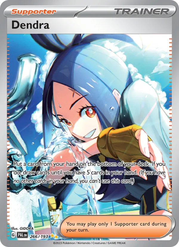 Dendra — Paldea Evolved #266 (Pokémon TCG card)