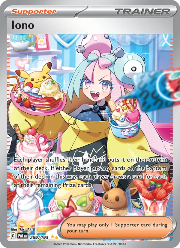 Iono — Paldea Evolved #269 (Pokémon TCG card)