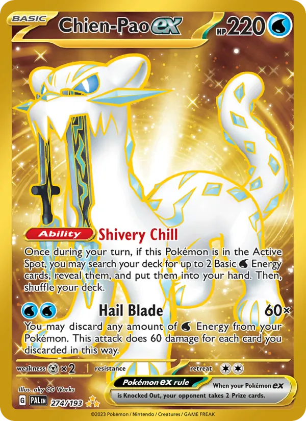 Chien-Pao ex — Paldea Evolved #274 (Pokémon TCG card)