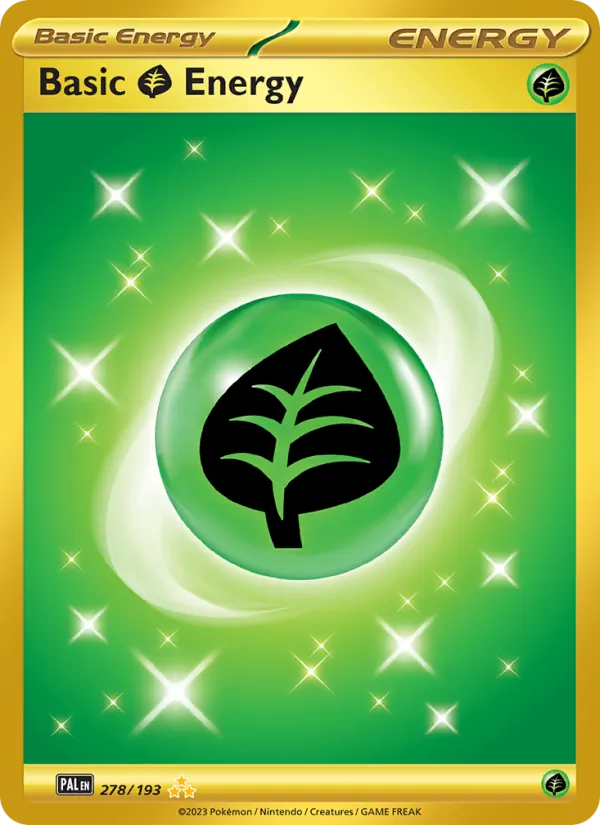 Basic Grass Energy — Paldea Evolved #278 (Pokémon TCG card)