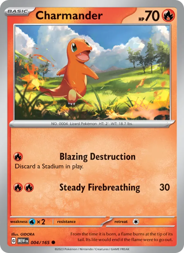 Charmander — 151 #004 (Pokémon TCG card)