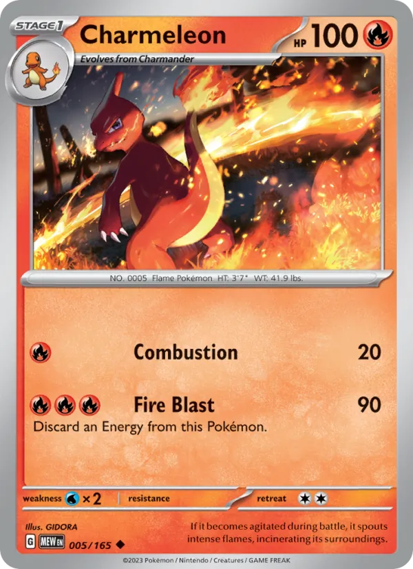 Charmeleon — 151 #005 (Pokémon TCG card)