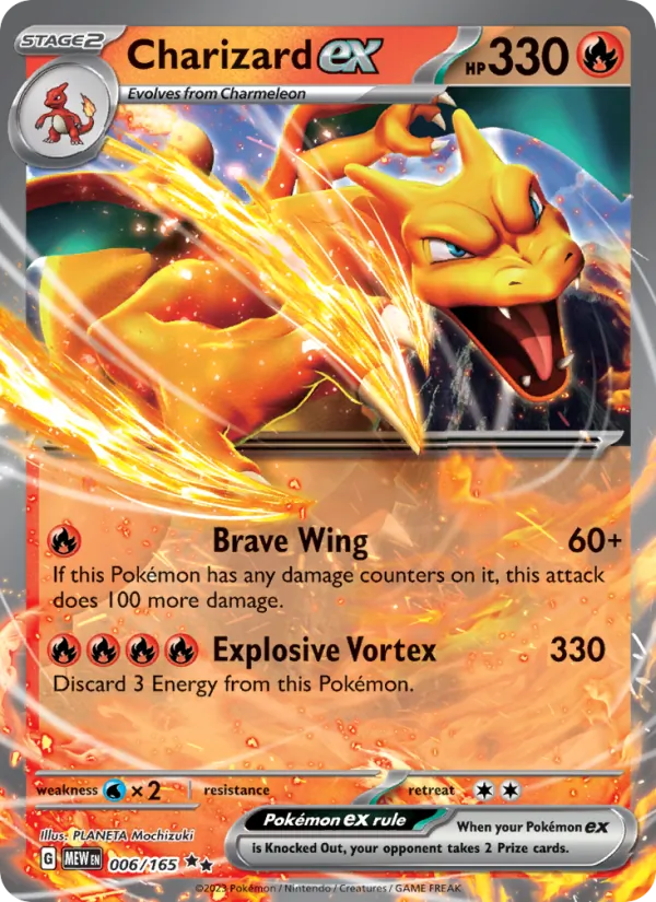 Charizard ex — 151 #006 (Pokémon TCG card)