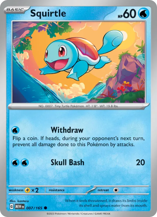 Squirtle — 151 #007 (Pokémon TCG card)