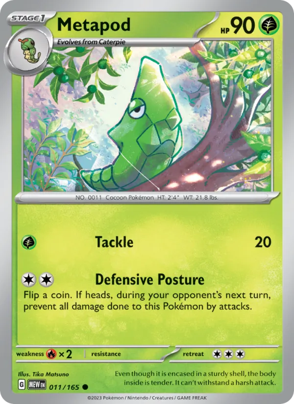 Metapod — 151 #011 (Pokémon TCG card)