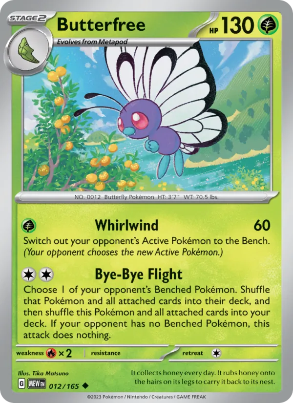 Butterfree — 151 #012 (Pokémon TCG card)