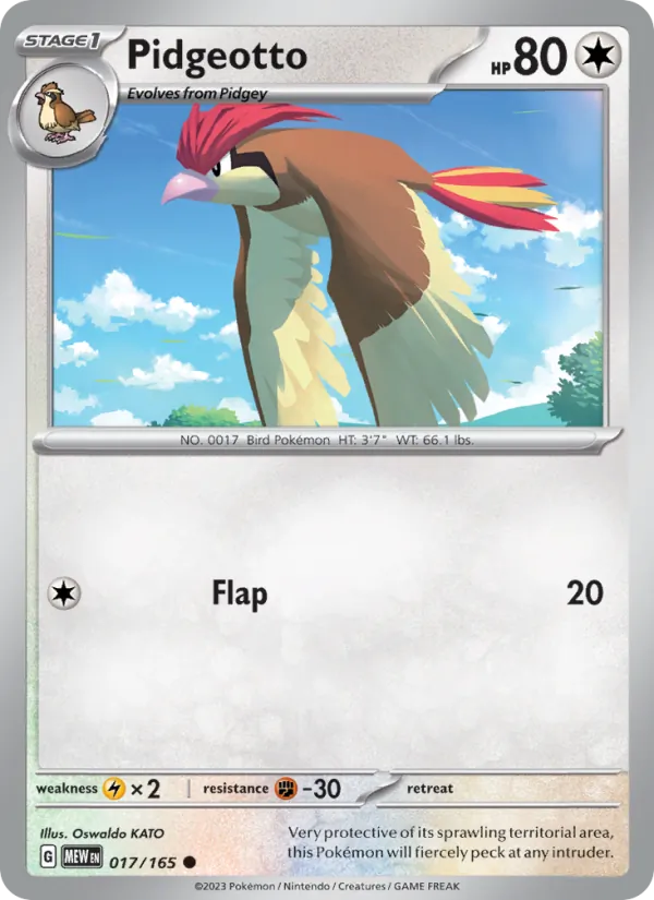 Pidgeotto — 151 #017 (Pokémon TCG card)