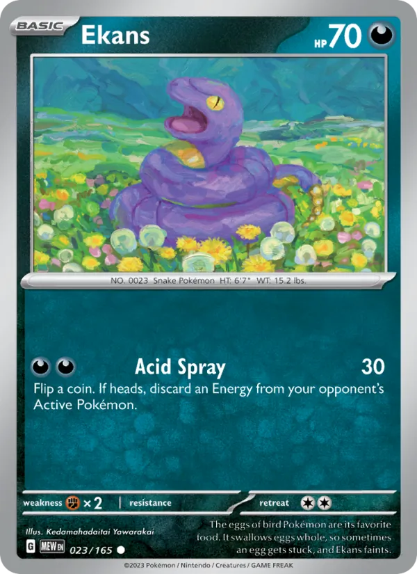 Ekans — 151 #023 (Pokémon TCG card)