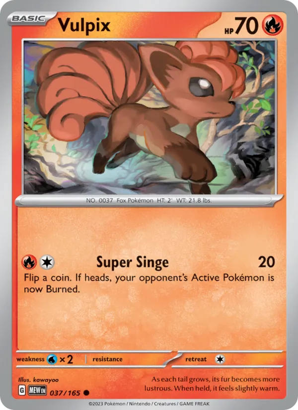 Vulpix — 151 #037 (Pokémon TCG card)