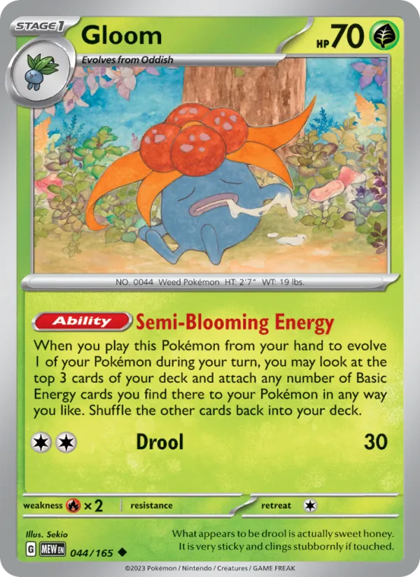 Gloom — 151 #044 (Pokémon TCG card)