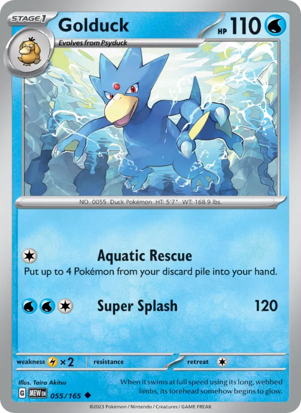 Golduck — 151 #055 (Pokémon TCG card)