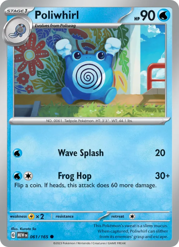 Poliwhirl — 151 #061 (Pokémon TCG card)