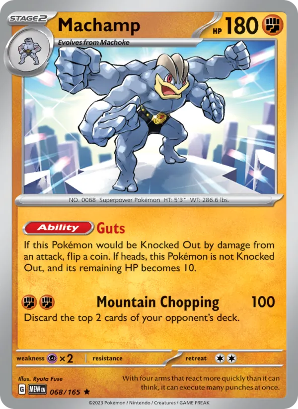 Machamp — 151 #068 (Pokémon TCG card)