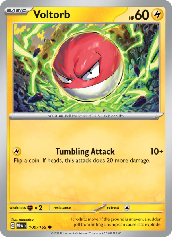 Voltorb — 151 #100 (Pokémon TCG card)