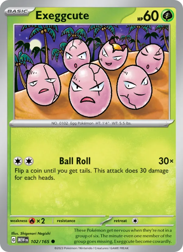 Exeggcute — 151 #102 (Pokémon TCG card)