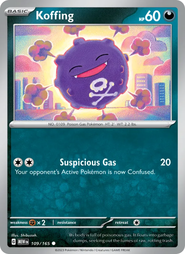 Koffing — 151 #109 (Pokémon TCG card)