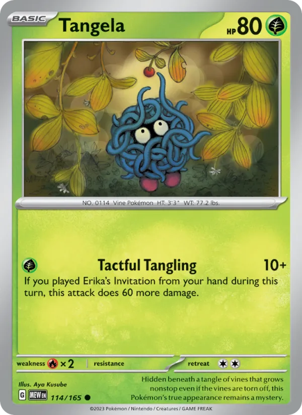Tangela — 151 #114 (Pokémon TCG card)