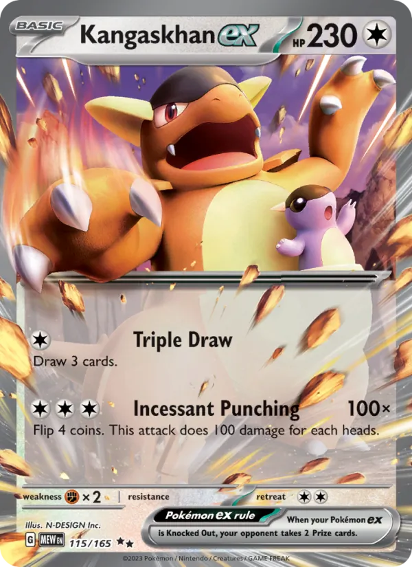 Kangaskhan ex — 151 #115 (Pokémon TCG card)