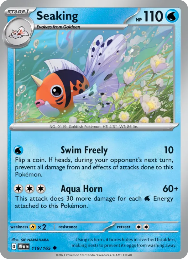 Seaking — 151 #119 (Pokémon TCG card)