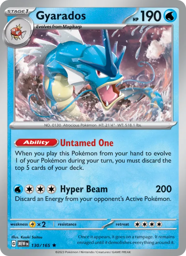Gyarados — 151 #130 (Pokémon TCG card)