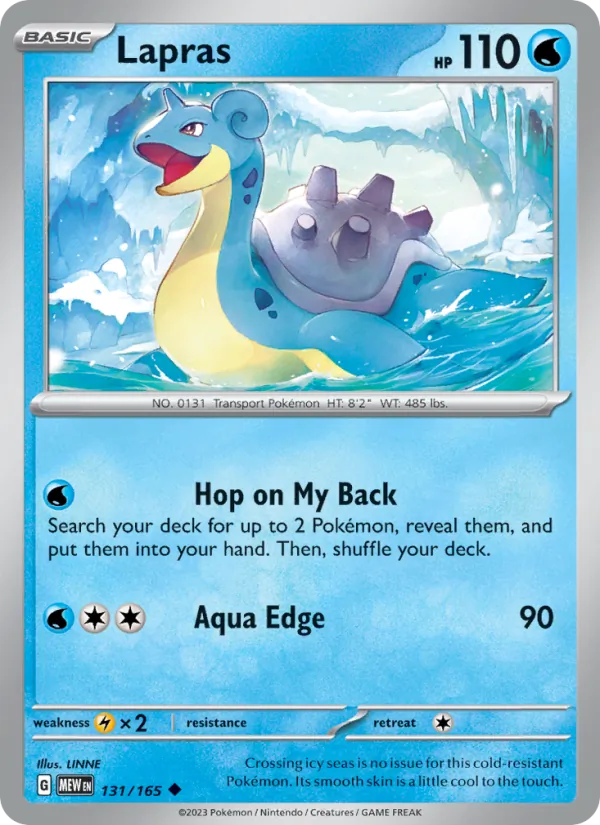Lapras — 151 #131 (Pokémon TCG card)