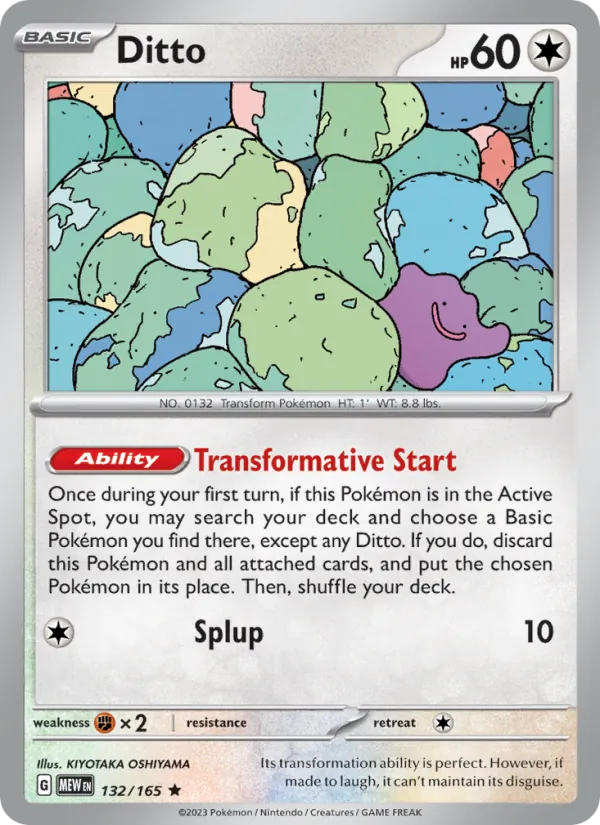 Ditto — 151 #132 (Pokémon TCG card)