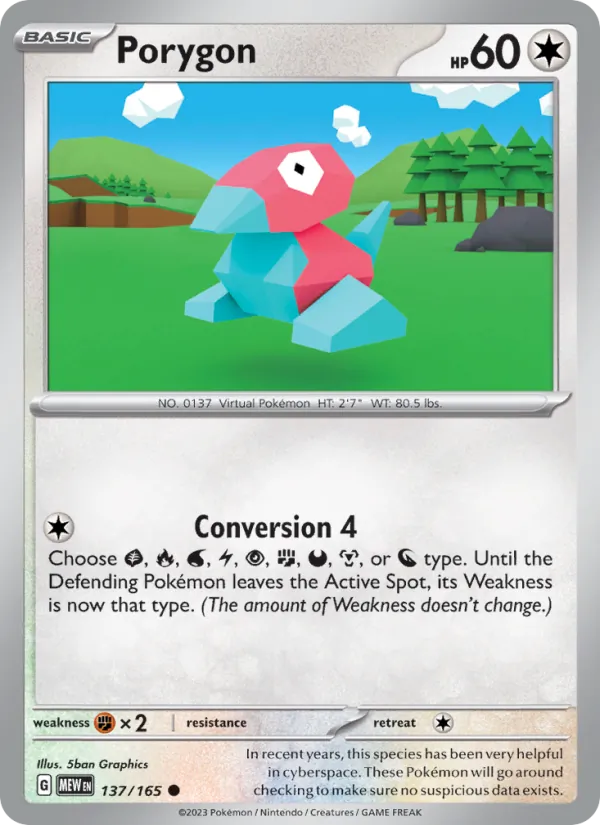 Porygon — 151 #137 (Pokémon TCG card)