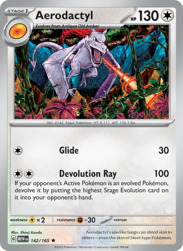 Aerodactyl — 151 #142 (Pokémon TCG card)