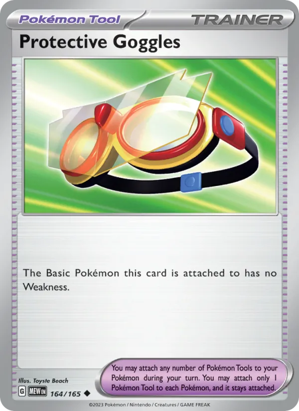 Protective Goggles — 151 #164 (Pokémon TCG card)