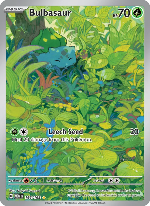 Bulbasaur — 151 #166 (Pokémon TCG card)