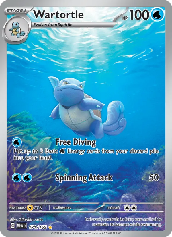 Wartortle — 151 #171 (Pokémon TCG card)