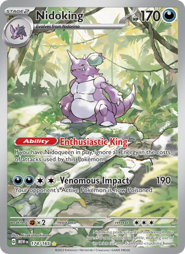 Nidoking — 151 #174 (Pokémon TCG card)