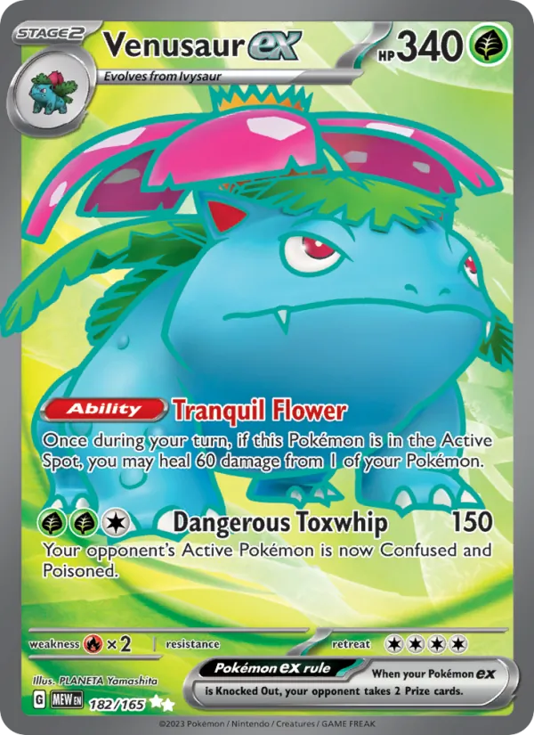 Venusaur ex — 151 #182 (Pokémon TCG card)