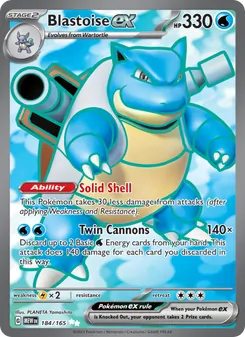 Blastoise ex (151 #184)