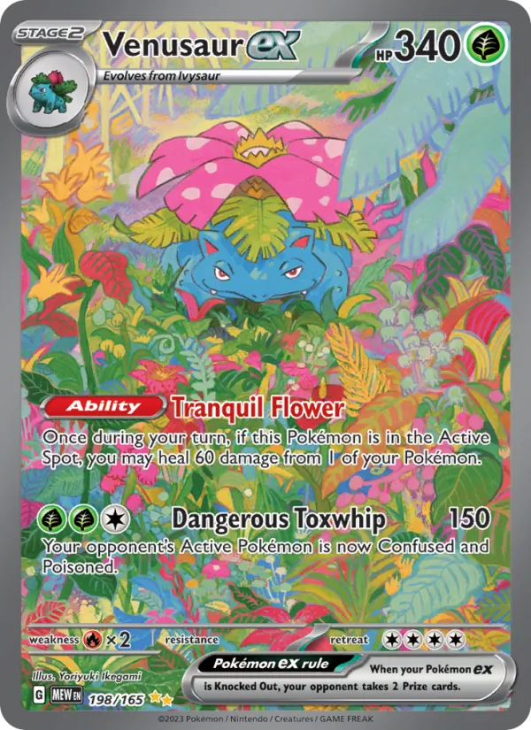 Venusaur ex — 151 #198 (Pokémon TCG card)