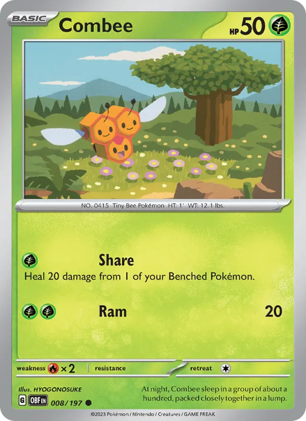 Combee — Obsidian Flames #008 (Pokémon TCG card)